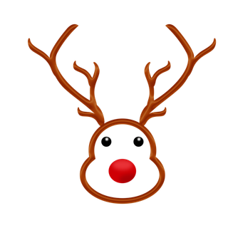 圣诞节卡通小鹿装饰元素