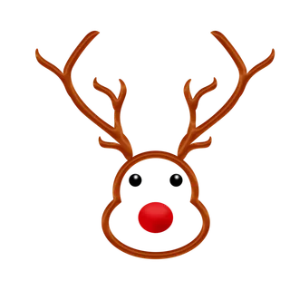 圣诞节卡通小鹿装饰元素