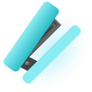 简笔画学习用品订书机