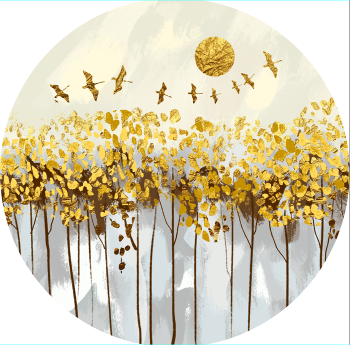 抽象圆形装饰画