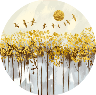 抽象圆形装饰画