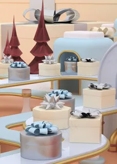 圣诞节3D建模礼品工厂