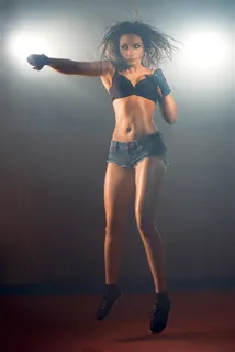 健身锻炼的性感美女高清摄影