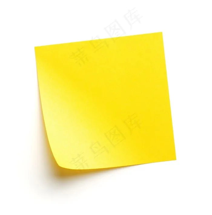 黄色便签纸高清摄影图片