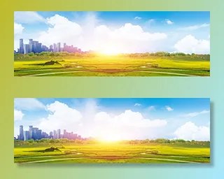 高清创意绿色环保背景图片公益海报展板宣传PSD分层平面设计素材