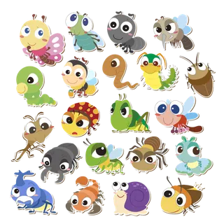 卡通昆虫动物