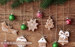 精美圣诞节装饰元素饼干素材