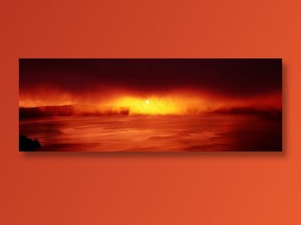 黄昏云彩全景图