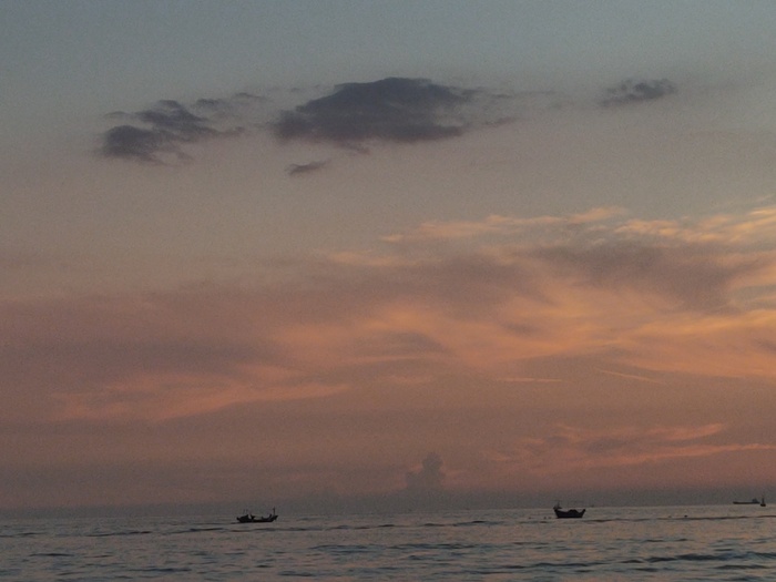 夕阳大海风景