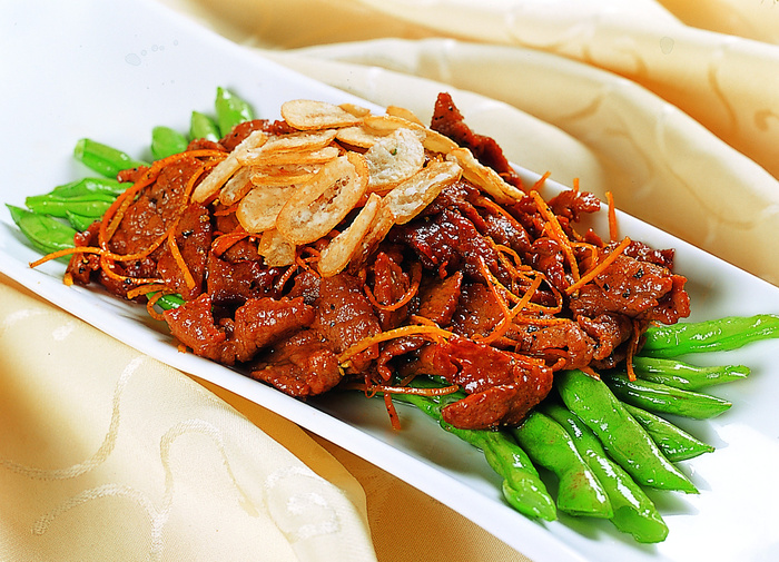 川菜湘菜高清菜谱 金蒜牦牛肉