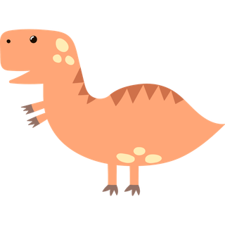 卡通恐龙生日宝宝宴派对素材恐龙派对免扣素材