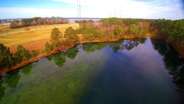 绿色的池塘, 浅底, 自然, 鸟瞰图, 浅层, 湖