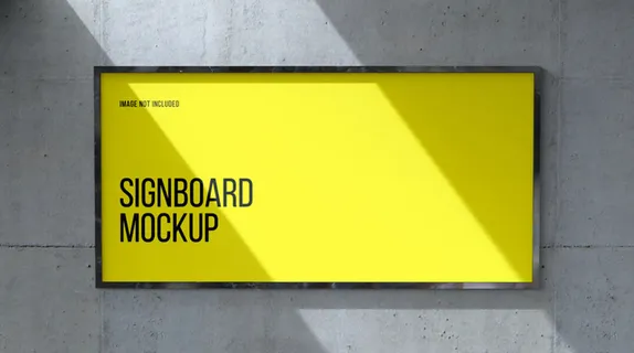 设计电商黄色迹象标志外装样机