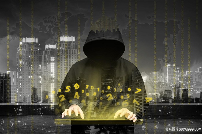 网络黑客与数字信息科技图片