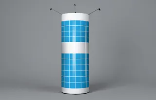 户外展示样机 广告样机 展示柱