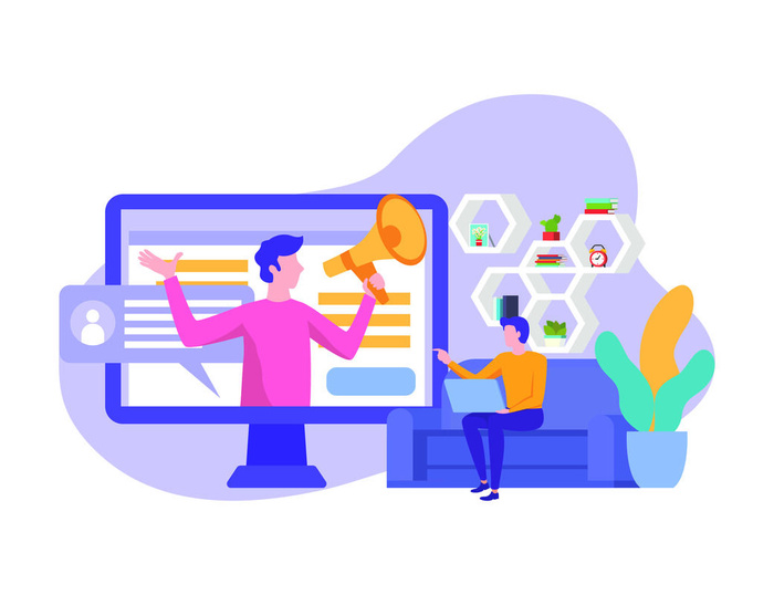 扁平化人物场景办公互联网等距ai矢量设计网页海报UI素材插画