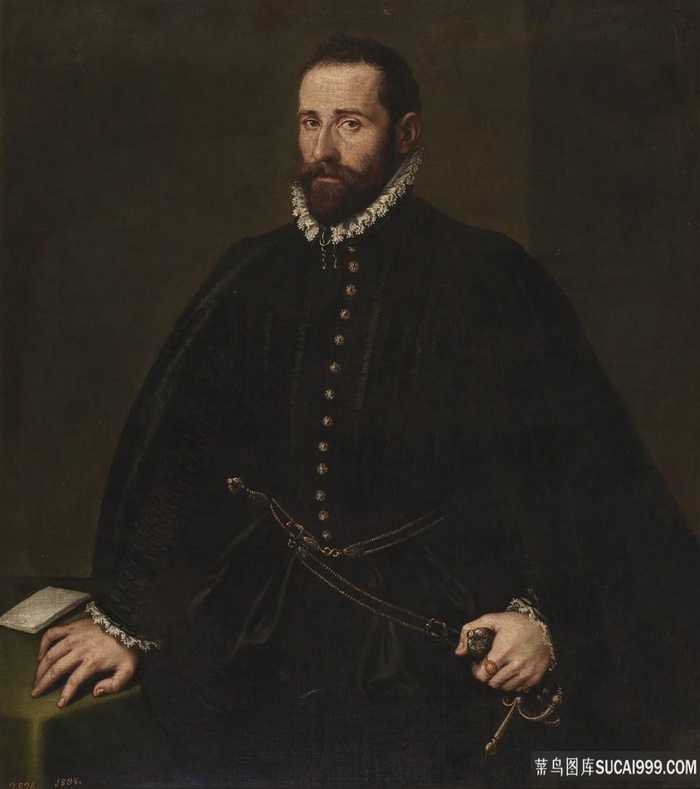 丁托列托，雅格布·罗布斯蒂-骑士肖像油画