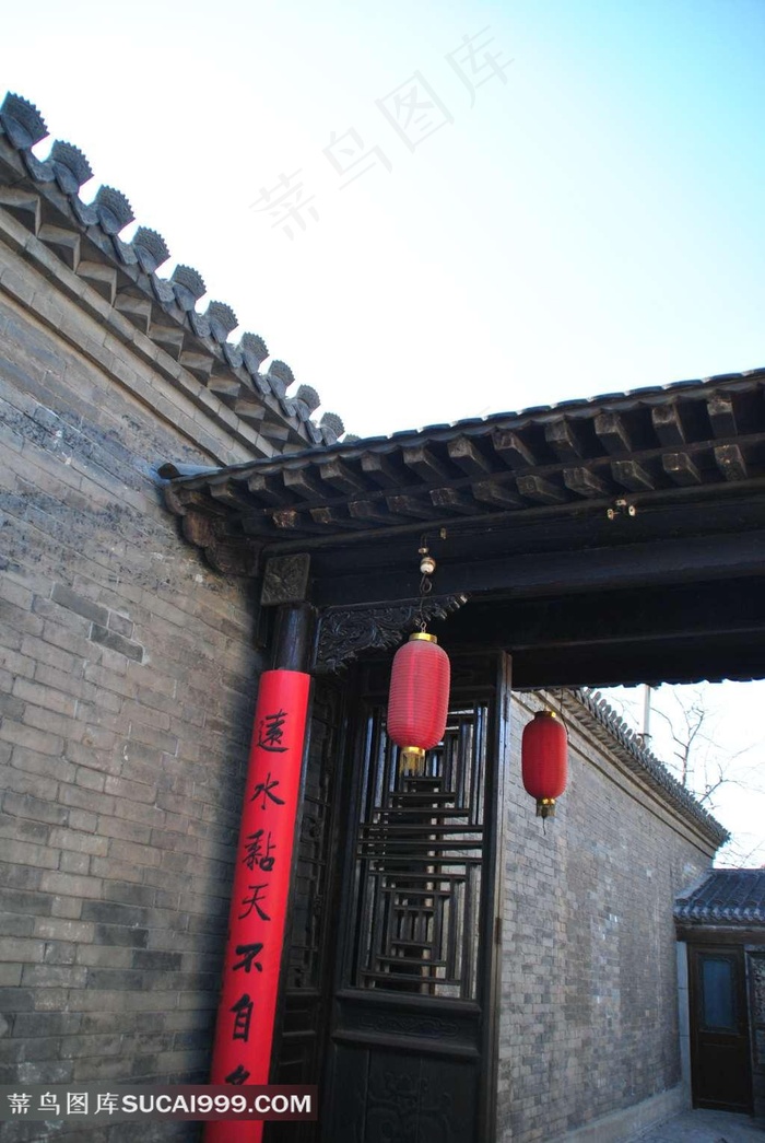 天津安家大院内景-院落一角