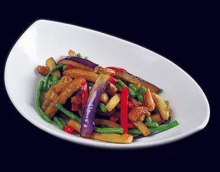 1009XC-0019豆角烹茄子