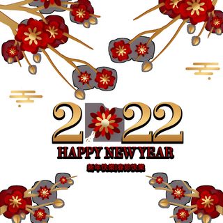 设计桃花装饰新年