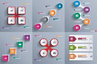 ppt素材3d数据图表模板可视化图形统计标签矢量图标模型ai源文件