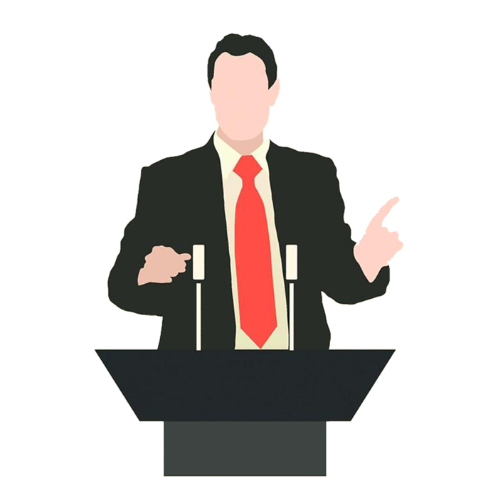 演讲者卡通简笔