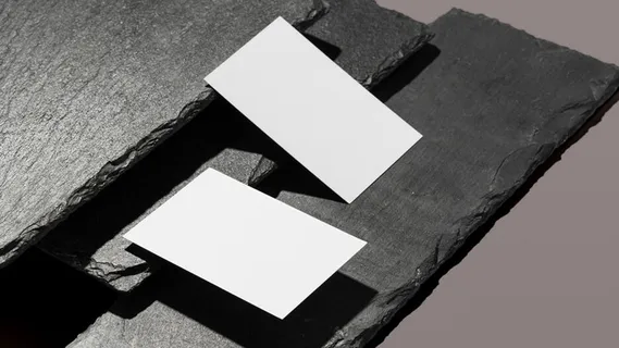 石头背景高档轻奢名片样机