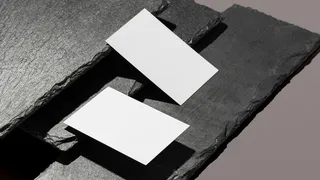 石头背景高档轻奢名片样机