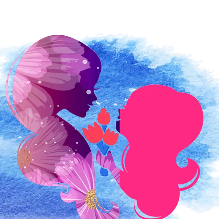 卡通母亲节素材简笔