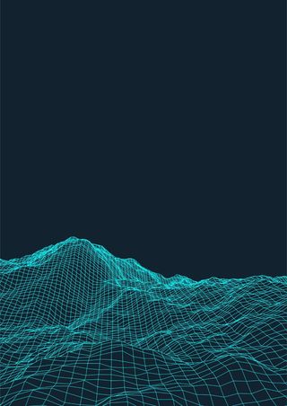 科技数码山丘网格图