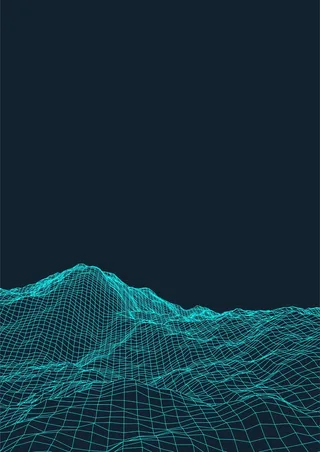 科技数码山丘网格图