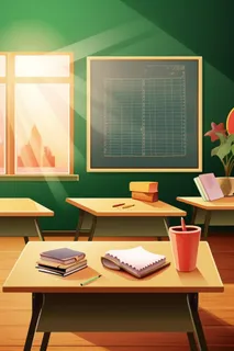 讲台教室黑板学校背景