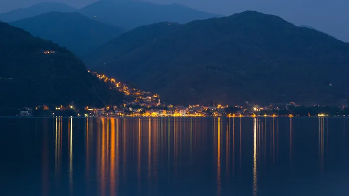 山 大山 高山 夜间 夜景