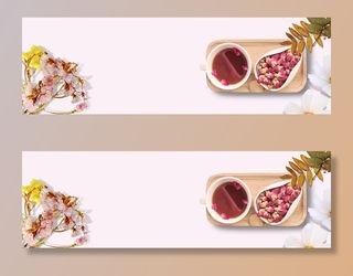 电商广告零食甜甜点背景