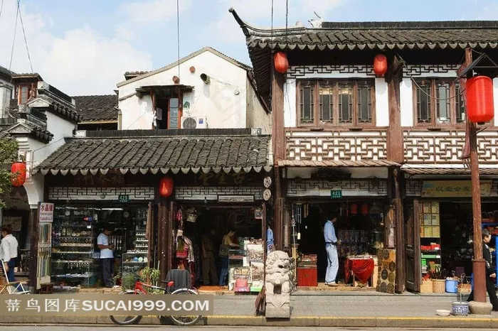 西递古镇商店摄影