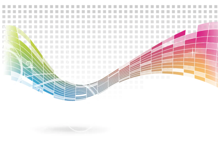弧形线条卡通科技kv主视觉素材