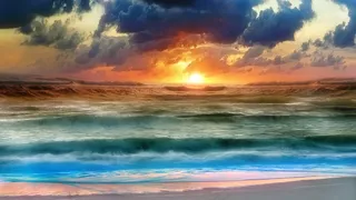 海上黄昏天空图片下载