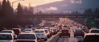 交通拥堵的摄影图