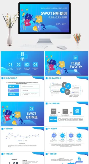 SWOT分析培训课件PPT模板
