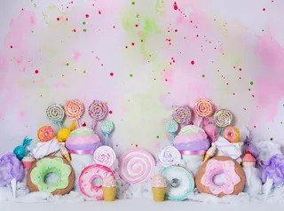 儿童照相拼接背景