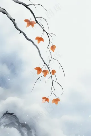 淡雅国风水墨背景