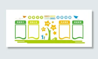 校园文化墙班班级园地文化墙