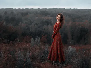 户外气质艺术写真图片