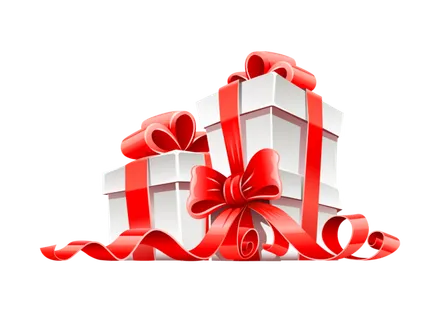 礼盒两个红丝带