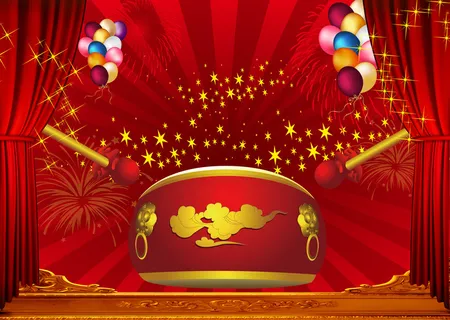 气球红色背景 气球红色背景