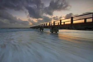 海岸风景摄影图.