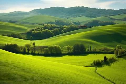 草原树木高山大自然风光摄影图 草原树木高山大自然风光摄影图