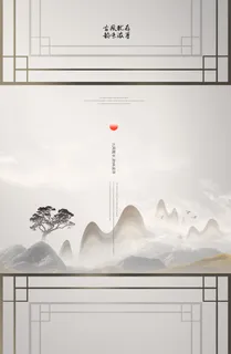 中国风海报PSD背景