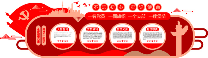 不忘初心牢记使命cdr矢量模版下载