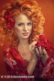 红头发国外美女